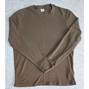 NN07 No Nationality Clive Waffle Knit Tee Shirt 50% Cotton 50% Modal, Mens Sz XL